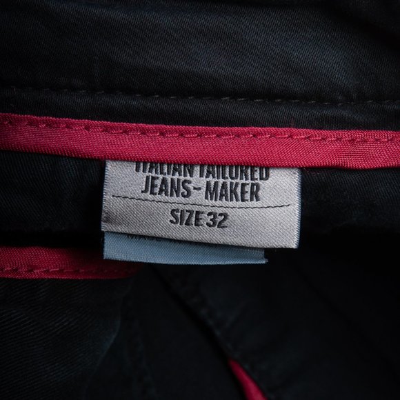 Re-Hash Washed Black Canaletto Chinos - Picture 5 of 5